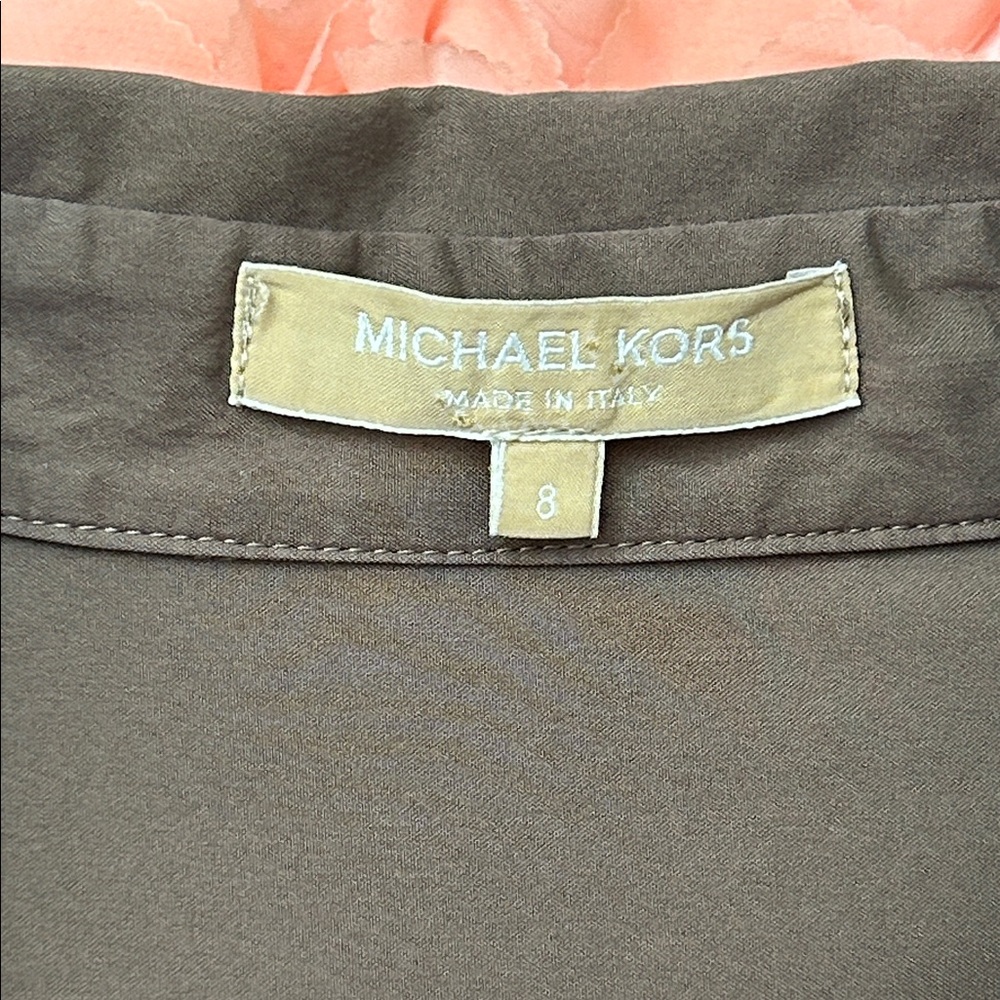 Michael Kors Taupe Long Sleeve Dress - Picture 15 of 16